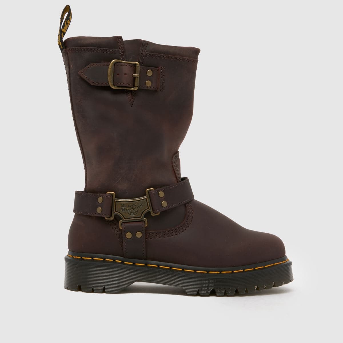 Dr Martens Anistone Hi in Dark Brown