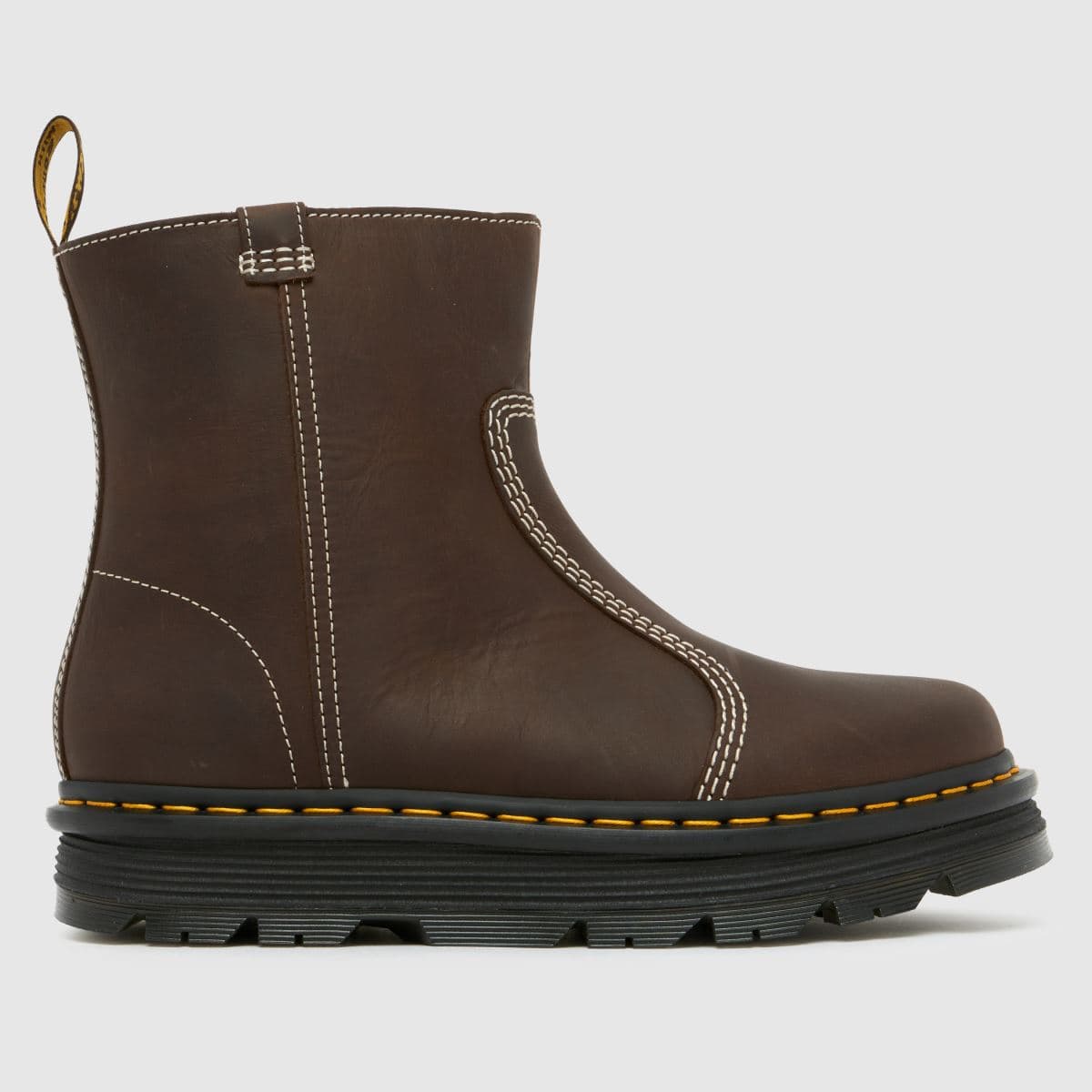 Dr Martens Zebzag Rigger in Dark Brown