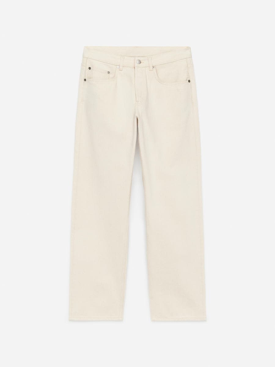 OCEAN Loose Straight Jeans – Ecru – Men – ARKET GB