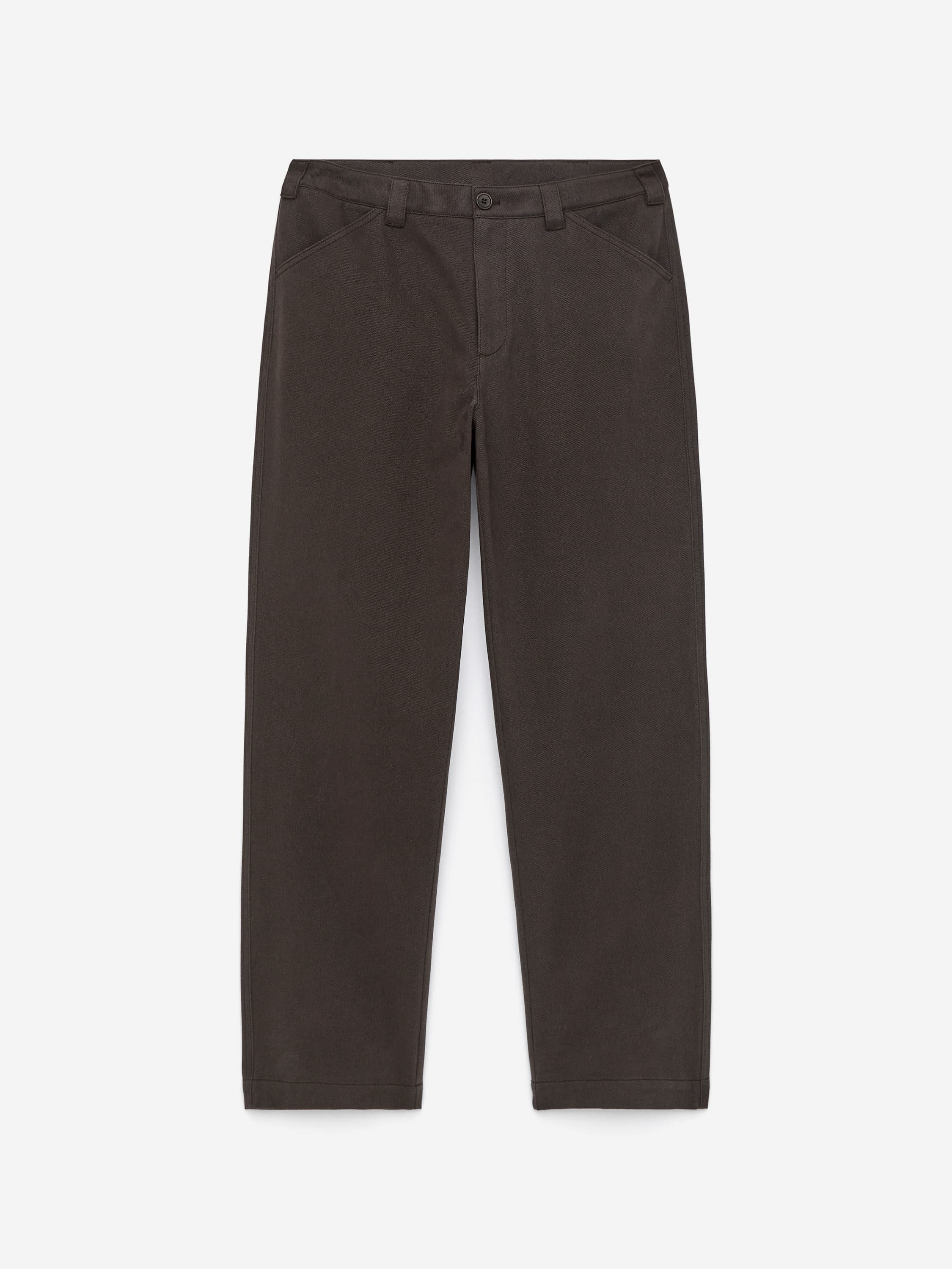 Cotton Moleskin Twill Trousers – Brown – Men – ARKET GB