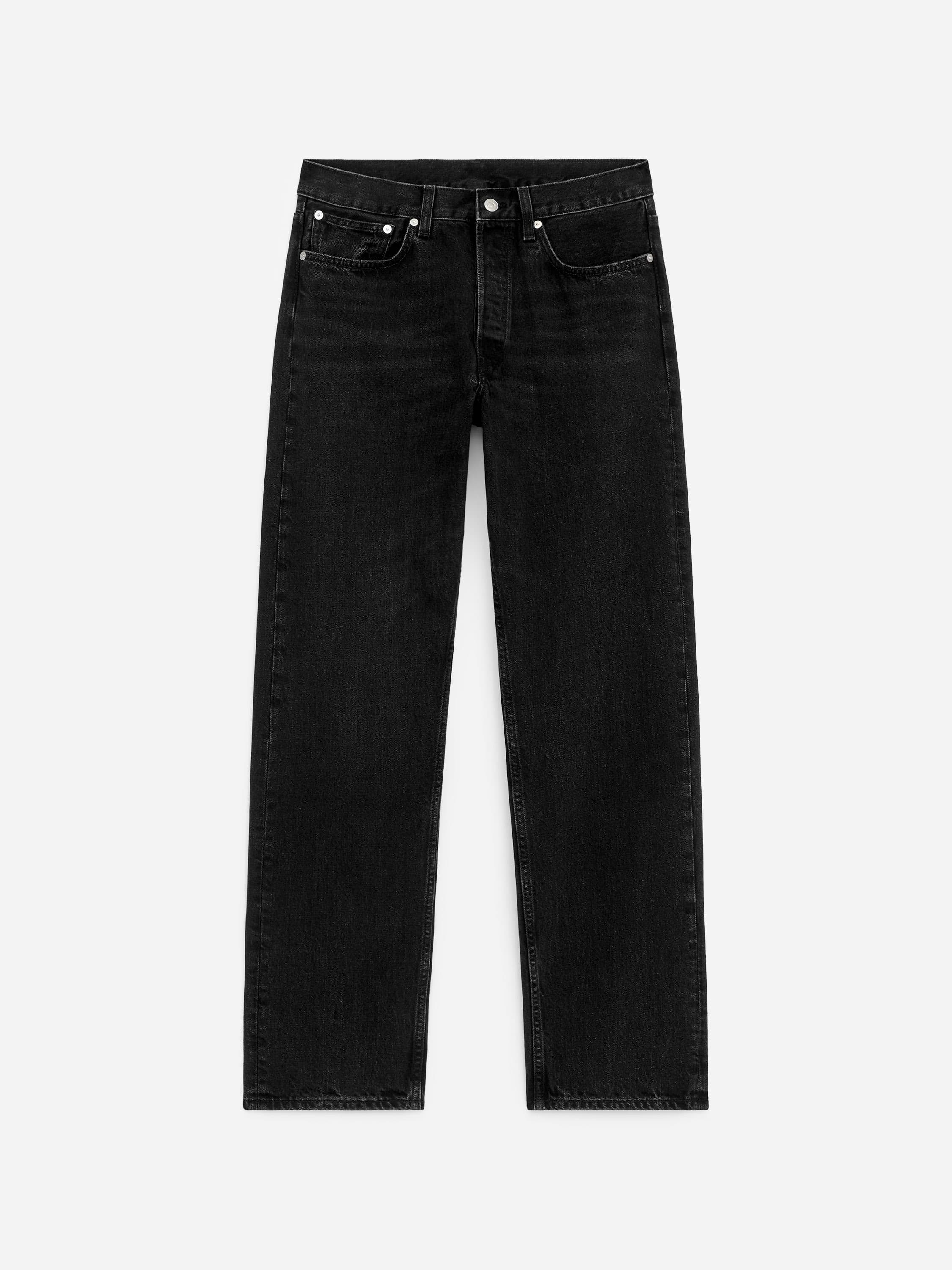 CLIFF Regular Straight Jeans – Black – Men – ARKET GB