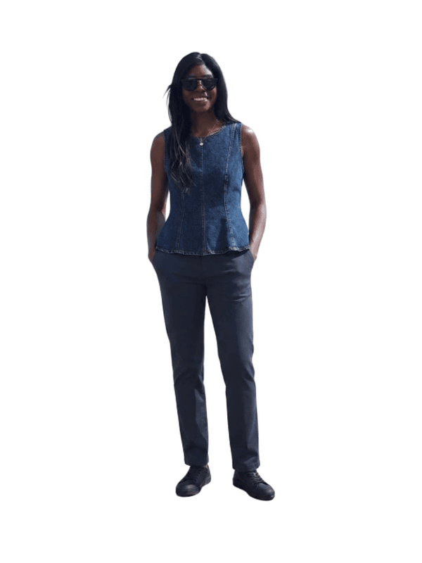 The same person wearing the three pieces