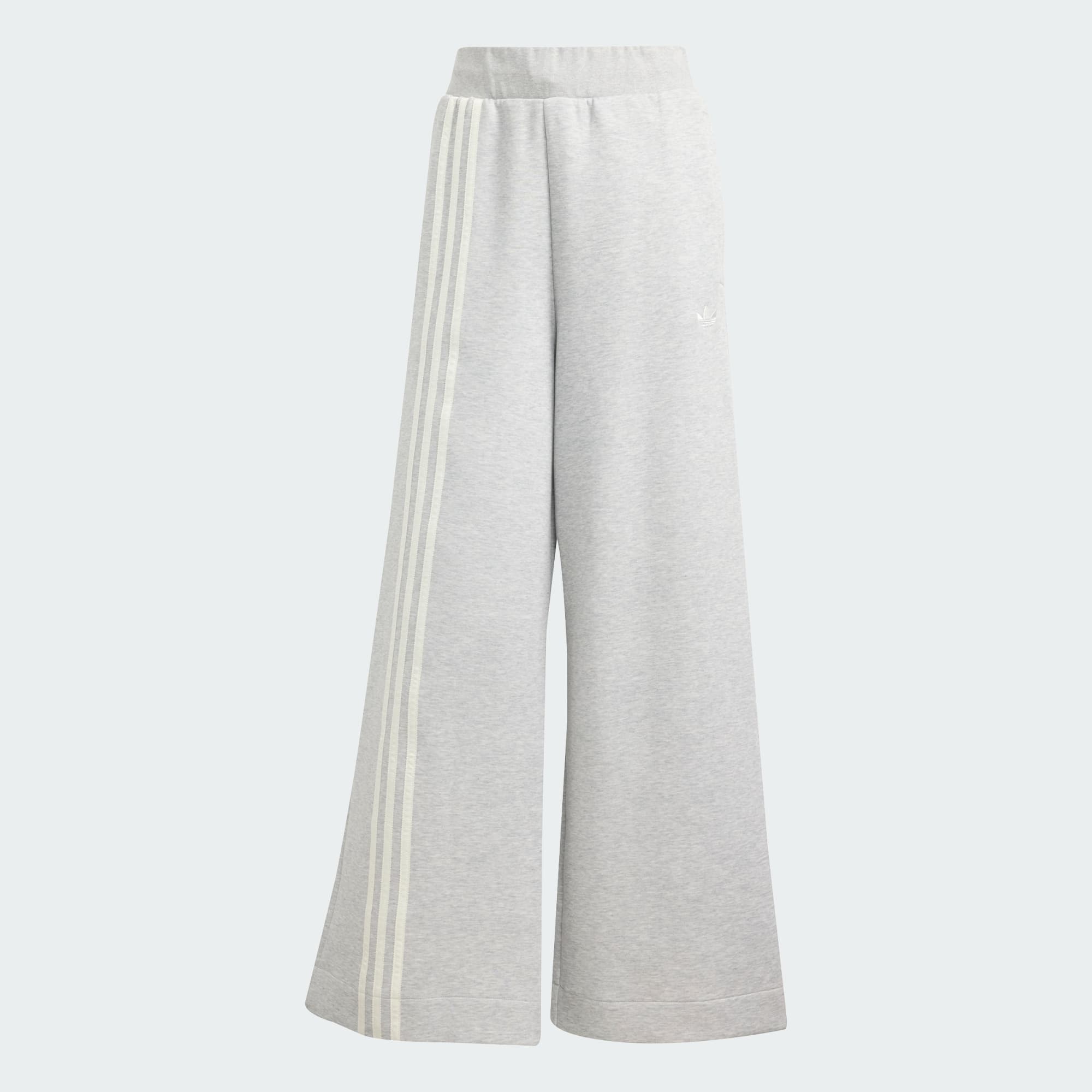 White Stripe Flare — Off Placed 3-Stripes Wide Pant