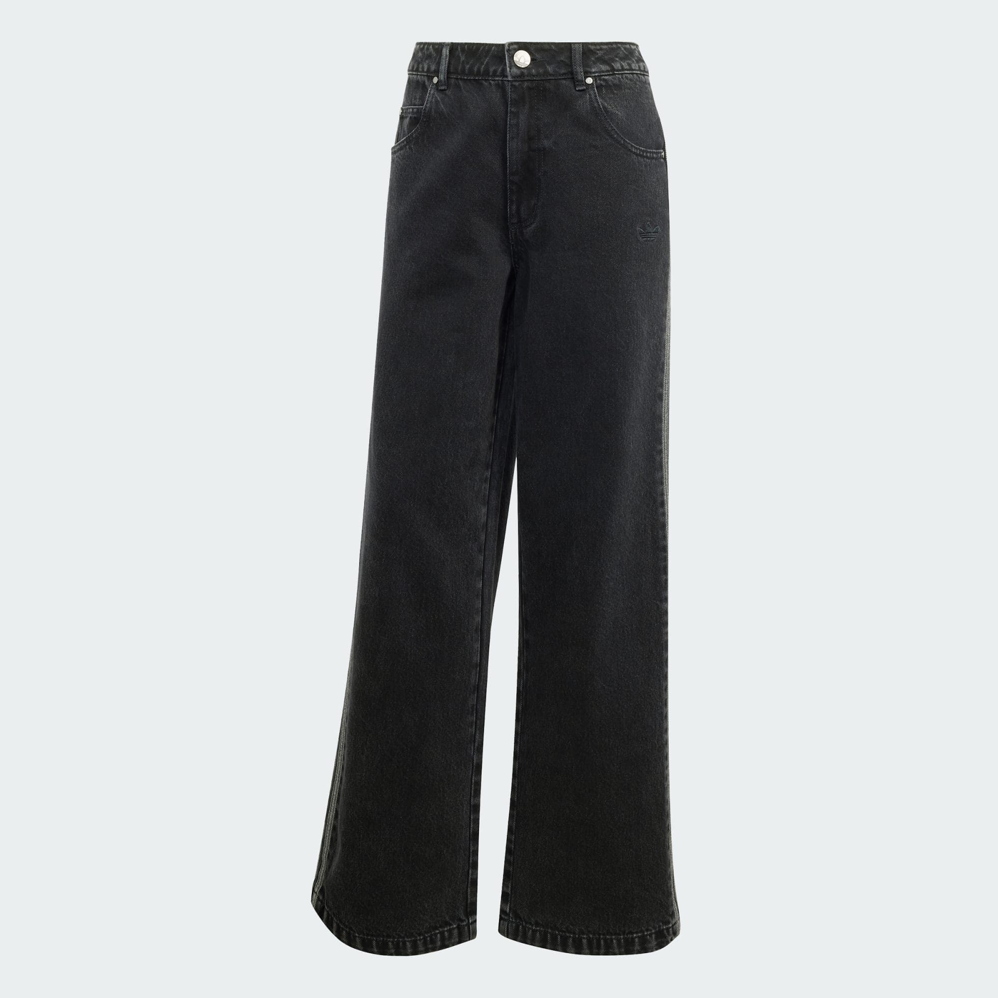 Black Wide Leg Western — Adicolor Denim 3-Stripes Track Pants